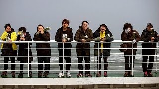 Families mark anniversary of Sewol ferry disaster [upl. by Broderic]