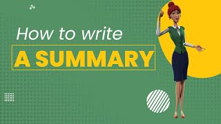 How to write a summary  BEST guide [upl. by Pinelli]