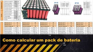 Como calcular um pack de baterias [upl. by Harrad]