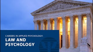 Careers in Applied Psychology Law and Psychology [upl. by Hselin252]