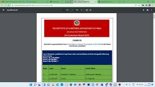 ICAI commerce wizard 2022 Level 2 Results Declared [upl. by Cailean]