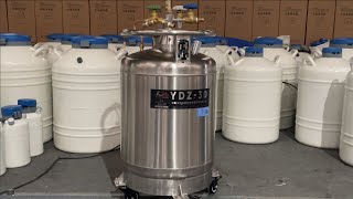 30L liquid nitrogen supply tank selfpressurized liquid nitrogen tank [upl. by Gnagflow]