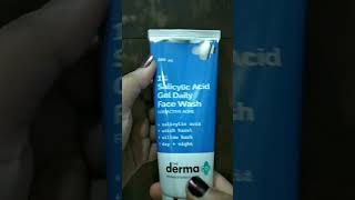 Salicylic acid face wash review reels viralshorts trendingshorts youtubeshorts shortfeed [upl. by Adiasteb]