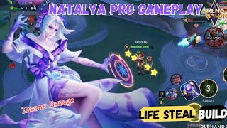 Natalya Pro Gameplay  AOV  Insane Damage  LifeSteal Build idlehands1571 [upl. by Siekram]