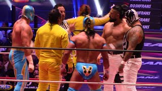 Así se vivió DINASTÍA ANDRADE VS DEPREDADORES en la Arena México RESUMEN Viernes CMLL 22Dic2023 [upl. by Dorine]