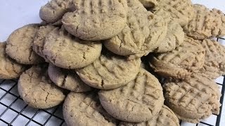 The BEST Large Peanut Butter Cookies Recipe [upl. by Moishe]