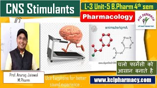 CNS Stimulants Drugs Pharmacology Amphetamine Analeptic Stimulants  L3 Unit5  PharmacologyI [upl. by Notxam14]