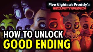 FNAF Security Breach GOOD  HAPPY Ending Guide How to Escape through the Loading Dock Exit [upl. by Lasala]