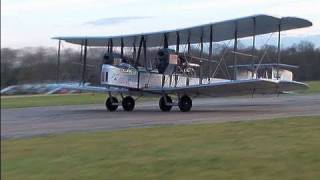 Vickers Vimy Flight by Museum Volunteers on Top Gear Circuit Dunsfold 2008 [upl. by Arianie984]