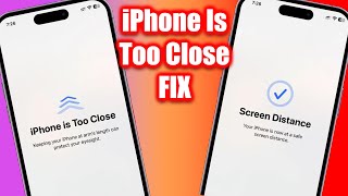 How To Fix iPhone Is Too Close On iOS 17 Screen Distance Settings [upl. by Wulf286]