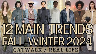 12 Main Fashion Trends FallWinter 2024 [upl. by Anitsenre]