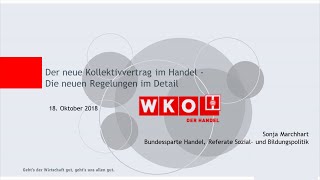 Der neue Handelskollektivvertrag  quotDie neuen Regelungen im Detailquot [upl. by Dnomhcir]