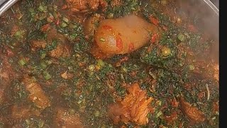 Simple Efo riro spinach sauce predationcooking lovetocookformyfamily nigerianpartyfood follow [upl. by Ecilegna]