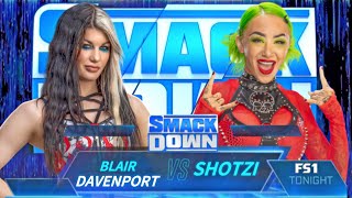 Blair Davenport vs Shotzi  Smackdown [upl. by Lunetta88]