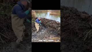 Watch This Man Break Down a Beaver Dam to Restore Waterflow [upl. by Ahscrop]