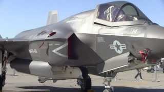 F35B VMFA121 Static Display Yuma MCAS 2014 [upl. by Namie]