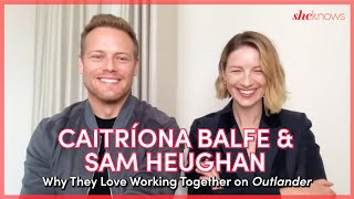 Caitríona Balfe amp Sam Heughan Talk Outlander Memories amp Why They Cant Wait for Balfe to Direct [upl. by Booze]