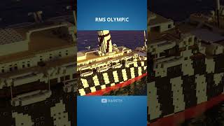 RMS Olympic minecraft titanic shorts [upl. by Adiuqal335]