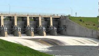 Time lapse opening of the Big Bend Dam Spillway  SDPB [upl. by Otis]