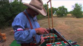 Double Barrel Shotgun Loading and Unloading a SidebySide  Cowboy Action Shooting [upl. by Lehcar]