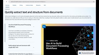 Getting started with Azure Document Intelligence service [upl. by Eidderf825]