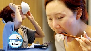 Hwasa swallows food with the speed of lightning Home Alone Ep 354 [upl. by Greyso116]