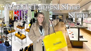 Visiting The Worlds Biggest Luxury Shoe Store  Inside Selfridges London [upl. by Jerald147]