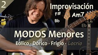 Modos Griegos 2  Eólico Dórico Frigio y Locrio  Tutorial [upl. by Ivon770]