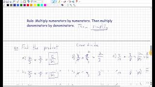 Math 8 51 amp 53 Multiplying Fractions Whole Numbers amp Proper Fractions [upl. by Oniuqa]