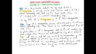 Mathematical Logic Lecture 21 Homogeneous Models [upl. by Nauqal956]