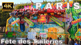 【4K】🇫🇷Paris La Fête Foraine des Tuileries 2021 》XFactor Ride [upl. by Hamner]