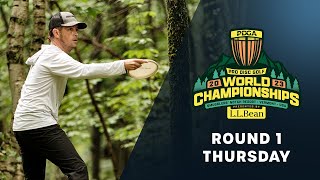 Round 1 MPO  Thursday  2023 PDGA Worlds presented by LLBean [upl. by Cyprio107]