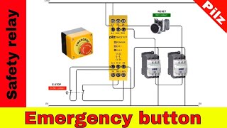 How to wire Safety Relay  Emergency Stop Dual Channel Monitoring with reset  Easy Explained Tamil [upl. by Asilanna671]