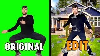 MrBeast rizz Original vs Edit  MrBeast Rizz Dance Meme [upl. by Damal33]