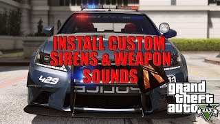 How To Install Custom Sirens amp Weapons Sounds to FiveM [upl. by Lavotsirc806]