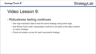 9 Strategies robustness testing continues [upl. by Bowers]