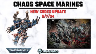 New Chaos Space Marine Codex REVIEW  Competitive Leviathan  Warhammer 40k Battle Report [upl. by Katz]