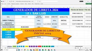 generador de libretas 2024 [upl. by Lathan]