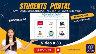 One Click CMS Students Portal  New Dashboard  Campus 202324  Urdu Tutorials By Naveed Shah [upl. by Aeht]