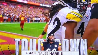 NAJEE HARRIS TOUCHDOWN PITTSBURGH STEELERS VS WASHINGTON COMMANDERS  NFL  NOVEMBER 10 2024 [upl. by Jeconiah782]