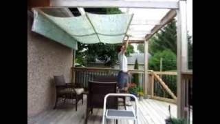 DIY Retractable Pergola Canopy Awning [upl. by Filler]