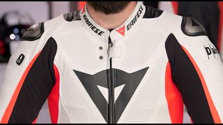 Dainese DAir Misano Perforated Race Suit Review at RevZillacom [upl. by Ellimaj]