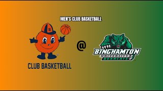 Syracuse University Mens Club Basketball at BinghamtonGreen [upl. by Zzabahs]