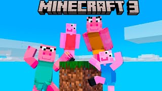 Peppa Pig Plays Minecraft on ONE BLOCK ep3 [upl. by Markiv]