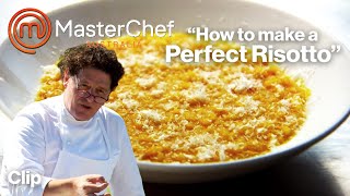 How to make a Perfect Risotto  MasterChef Australia  MasterChef World [upl. by Housen]