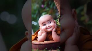 Cute Monk Baby 🐥🍼cutemonkbabymonkbabycutelittlemonklittlemonkytshortsshoshortvirelshorts [upl. by Nagirrek620]