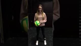 Technique of Dribbling in Handball [upl. by Rahsab]