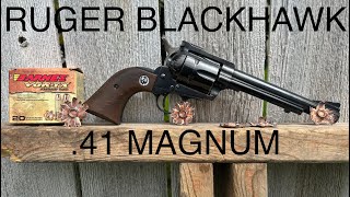 Ruger Blackhawk Revolver In 41 Magnum  SingleAction Thumper [upl. by Louls735]