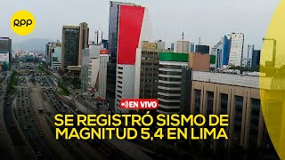 Fuerte sismo se registró en Lima  En vivo [upl. by Aimo870]