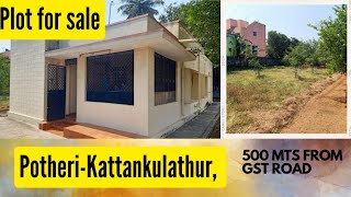 plot for sale in Potheri  kattankulathur  500 mts from GST Road Rs2500 per sqftpropertyplot [upl. by Ajnot413]